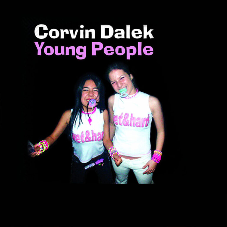 Cover artwork for Corvin Dalek’s Young People 12″ single, released by Flesh in 2005.