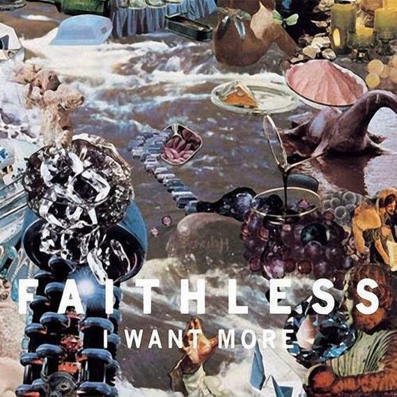 Vinyl label of the UK 2×12″ promotional release of Faithless – I Want More featuring the Faith Not Fear Mix by Corvin Dalek, 2004.